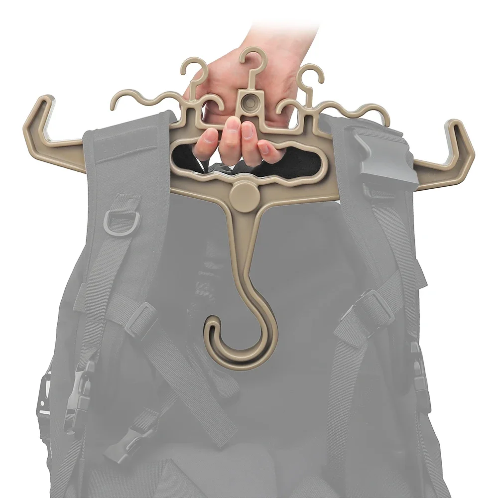 Colgador táctico para armadura corporal, chaleco, percha para traje de neopreno, Material plástico Industrial resistente, equipo para fanáticos militares - imagen 5