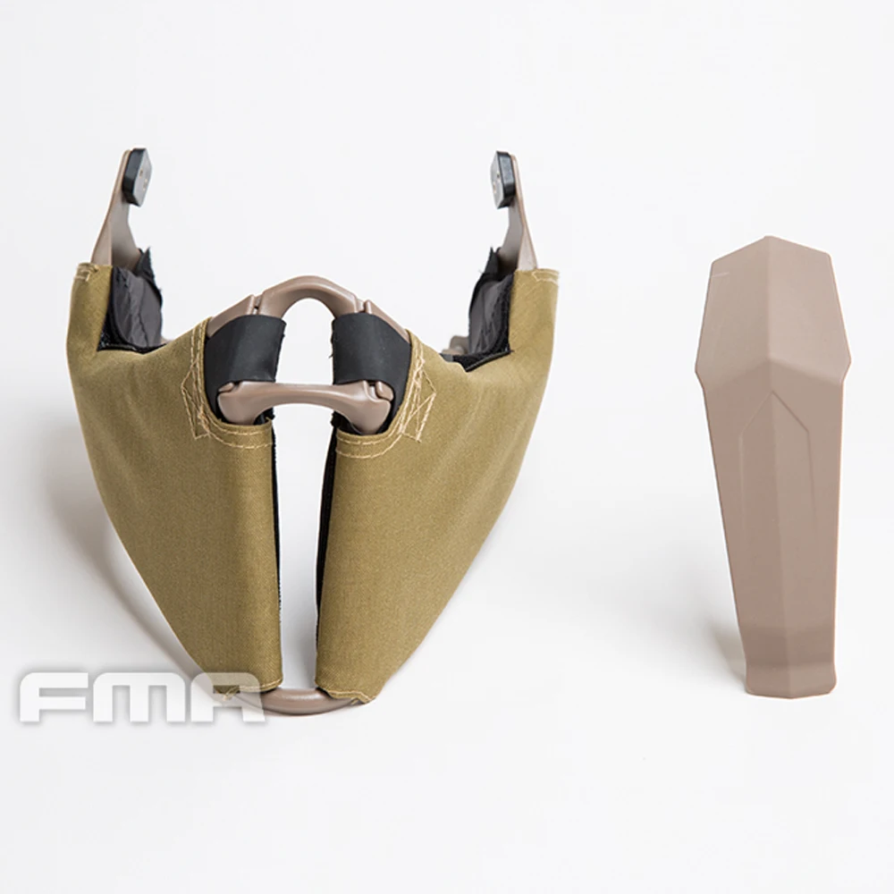 TBFMA Gunsight Mandible Tactical Airsoft equipment máscara de media cara para Fast/High Cut/MT Helmet Multicam Eye Protection - imagen 4