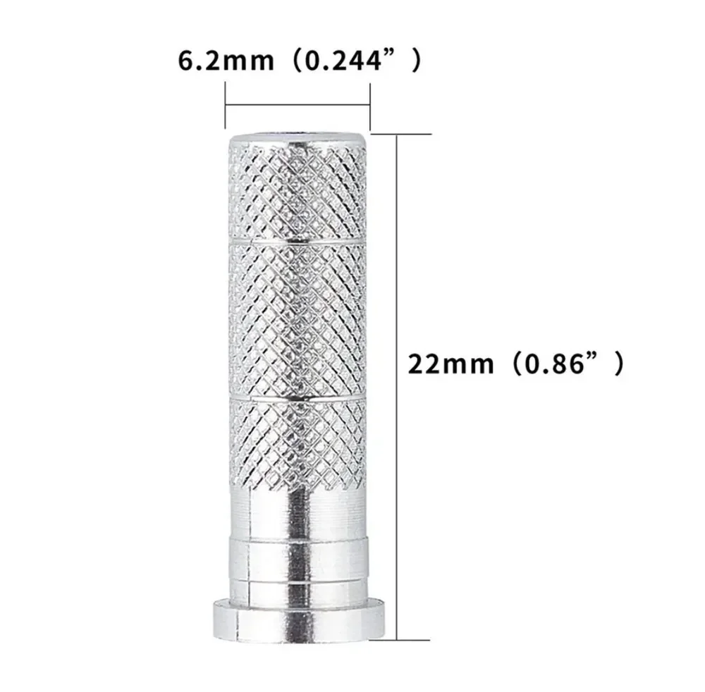 50 Uds. Asientos de aluminio con punta de flecha ID6.2mm OD7.6mm dispositivo de protección para flechas DIY accesorios de tiro con arco