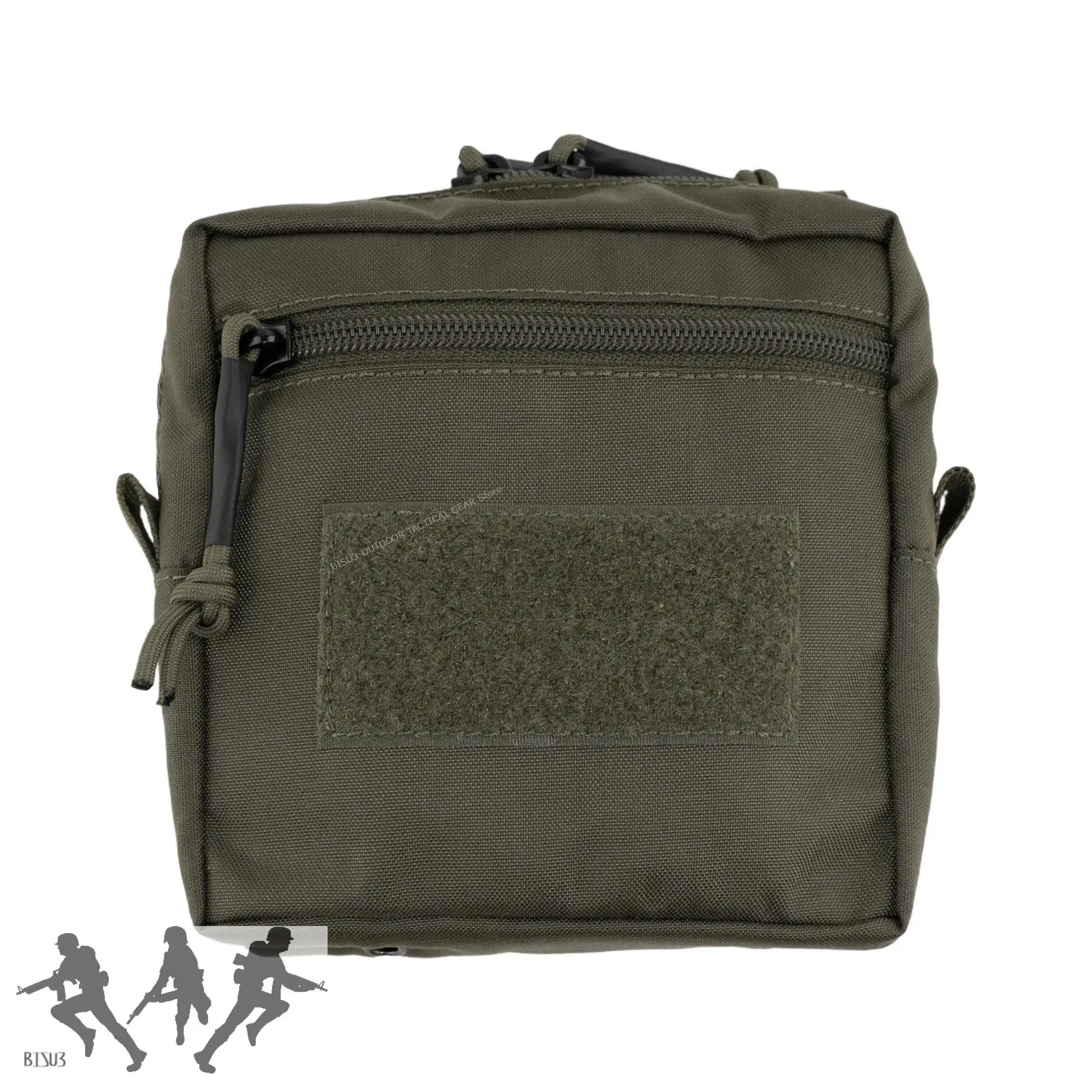 SS Bolsa táctica MOLLE cuadrada con cremallera lateral compacta - imagen 3