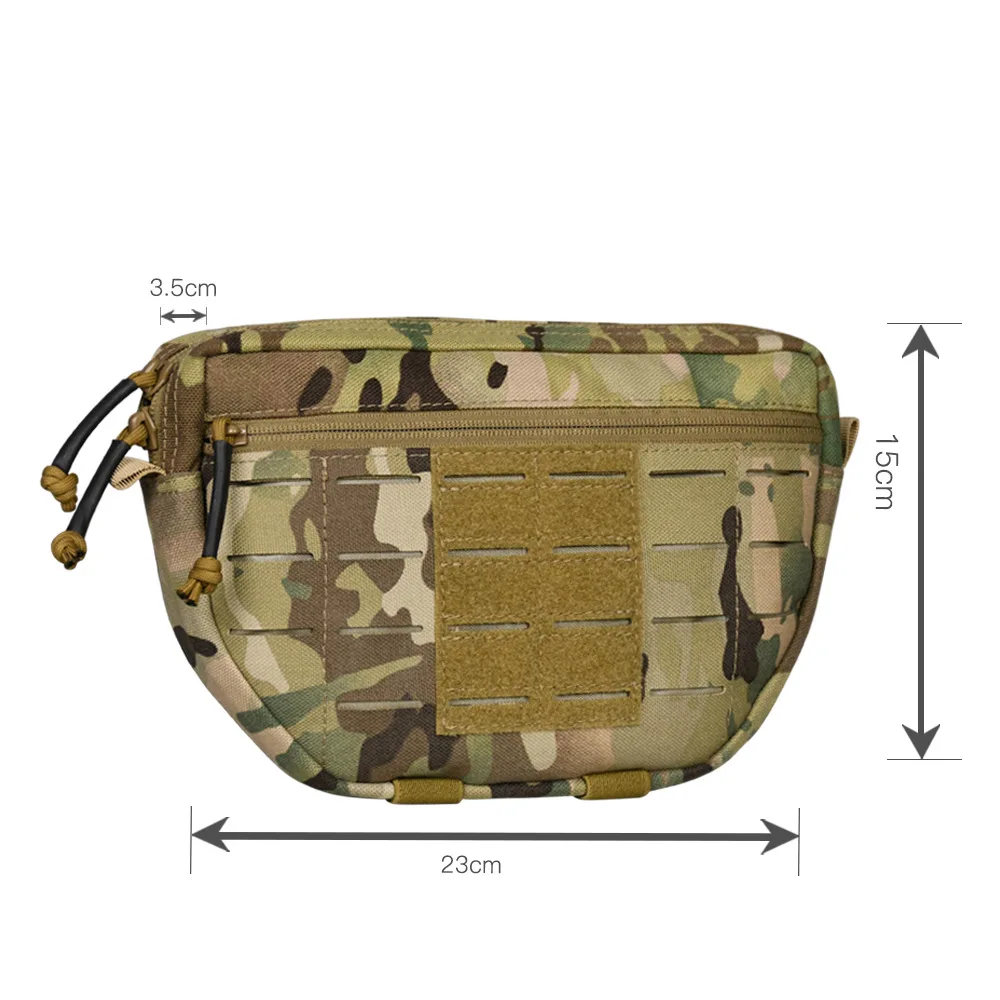 CLUSGO-bolsa de herramientas multifuncional Molle de nailon 1000D, bolsa de utilidad, chaleco táctico, bolsa colgante de cintura - imagen 3