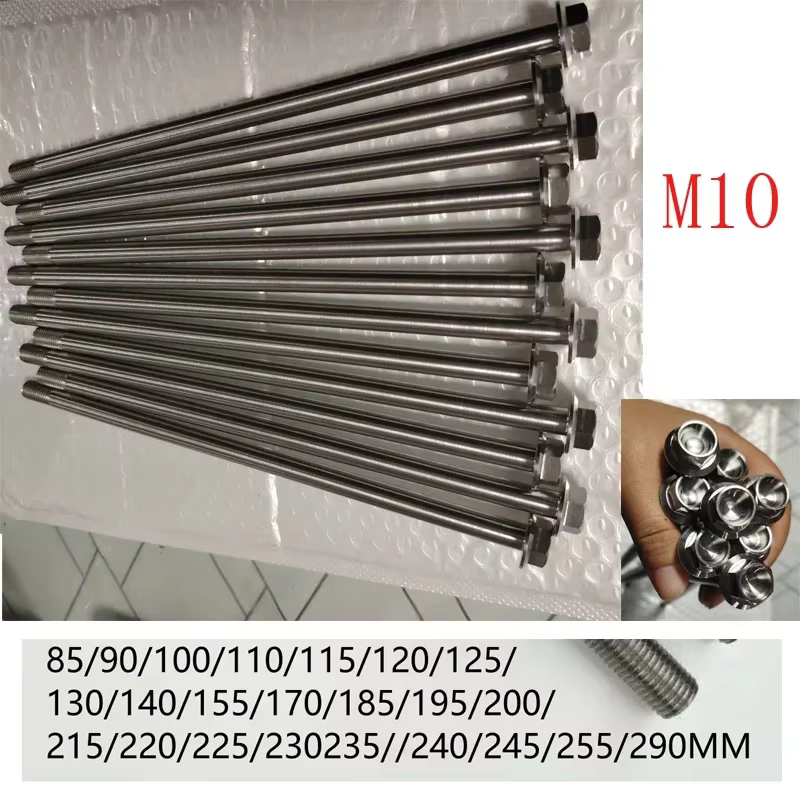 Tornillos de titanio cabeza flange M10x1,25 - longitudes 120-240 mm
