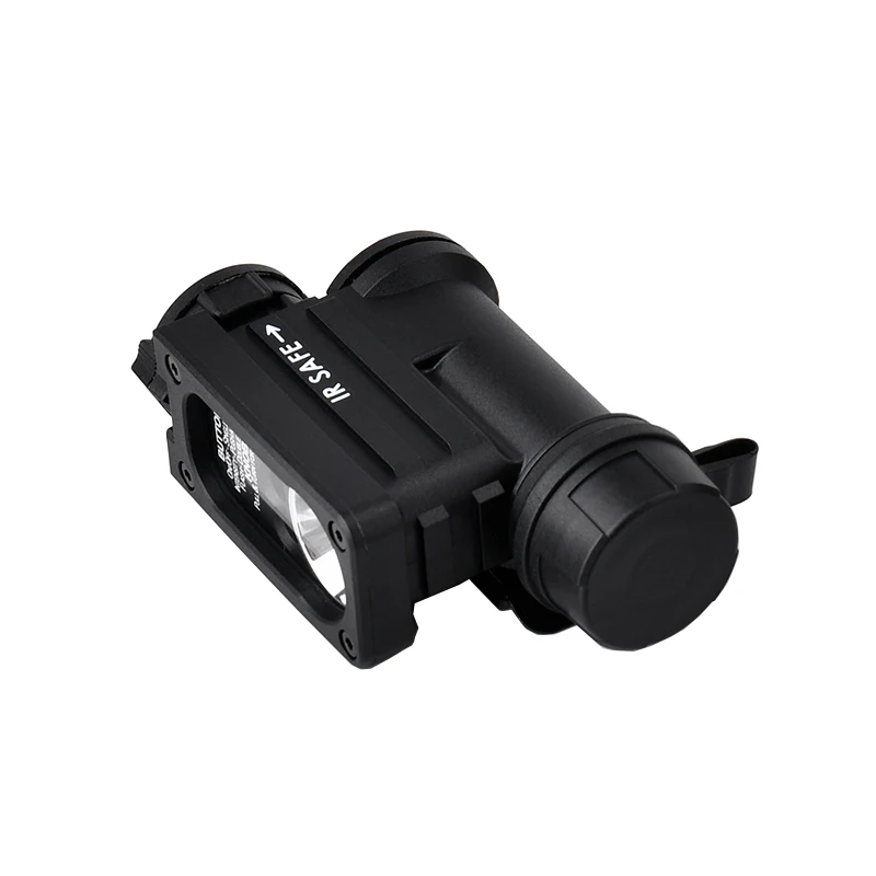 Linterna frontal Sidewinder, Linterna táctica de casco, 4 modos, Luces LED rojas, azules, infrarrojas y blancas, Luz intermitente, Linterna de señalización multifuncional para la caza, Segunda generación - imagen 5