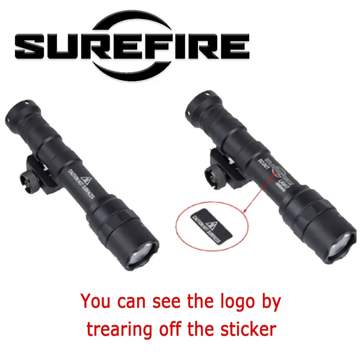SureFire-linterna LED táctica para arma de caza, interruptor de presión de doble función, lámpara de pistola Airsoft, M600, M600B, M600C - imagen 2