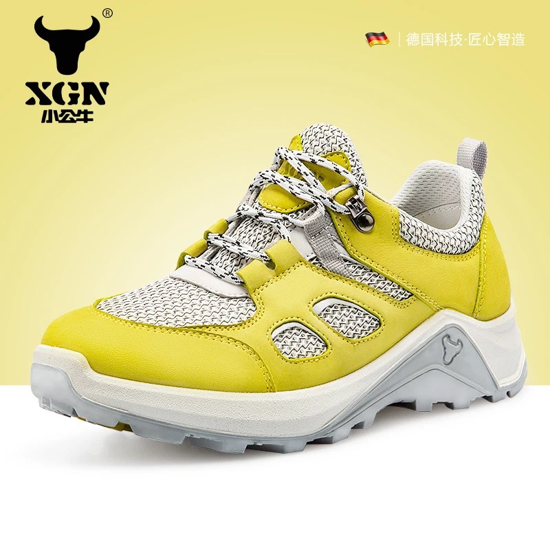 XGN zapatos de senderismo para mujer, zapatos de escalada para deportes al aire libre de primavera, zapatos para caminar, zapatillas de Trekking cálidas, botines informales transpirables - imagen 2