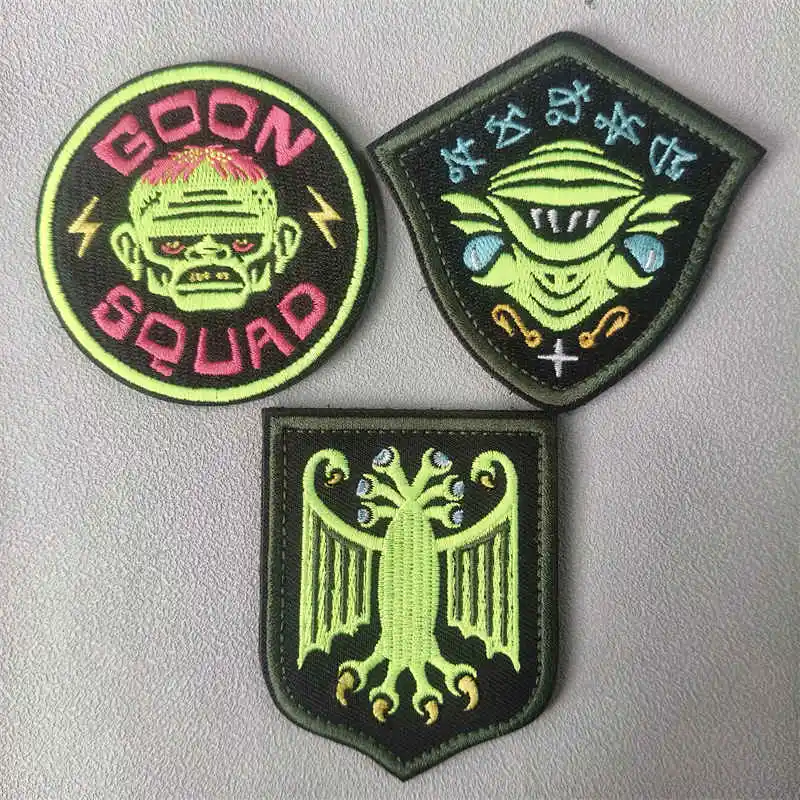 Parche de calavera Goon Squad, chaleco táctico bordado con gancho y bucle, insignia de moral, mochila, pegatina decorativa, parches para brazalete para ropa - imagen 5