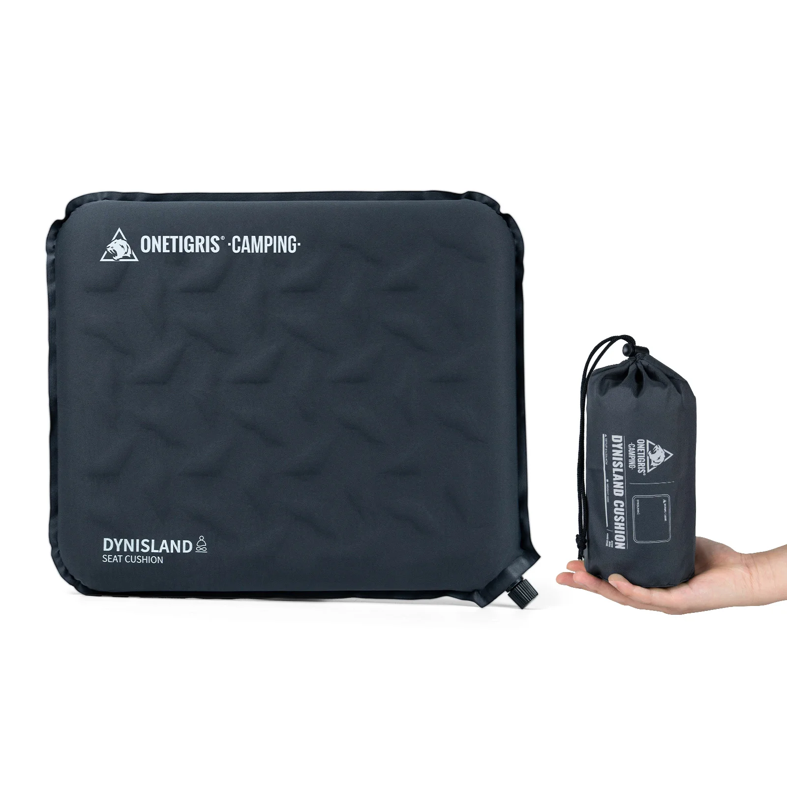 Cojín de asiento inflable OneTigris Dynisland, cojín de asiento de espuma viscoelástica autoinflable ligero para silla de Camping de estadio - imagen 2