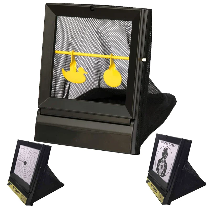 Paquete de objetivos de práctica de tiro de llave inglesa, caja de objetivo de doble propósito, papel giratorio de tiro, caja de objetivo de reciclaje, tirachinas - imagen 2