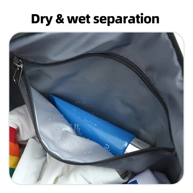 Bolsa deportiva impermeable para gimnasio, bolso de hombro grande para viaje al aire libre, para entrenamiento, natación y Yoga - imagen 5