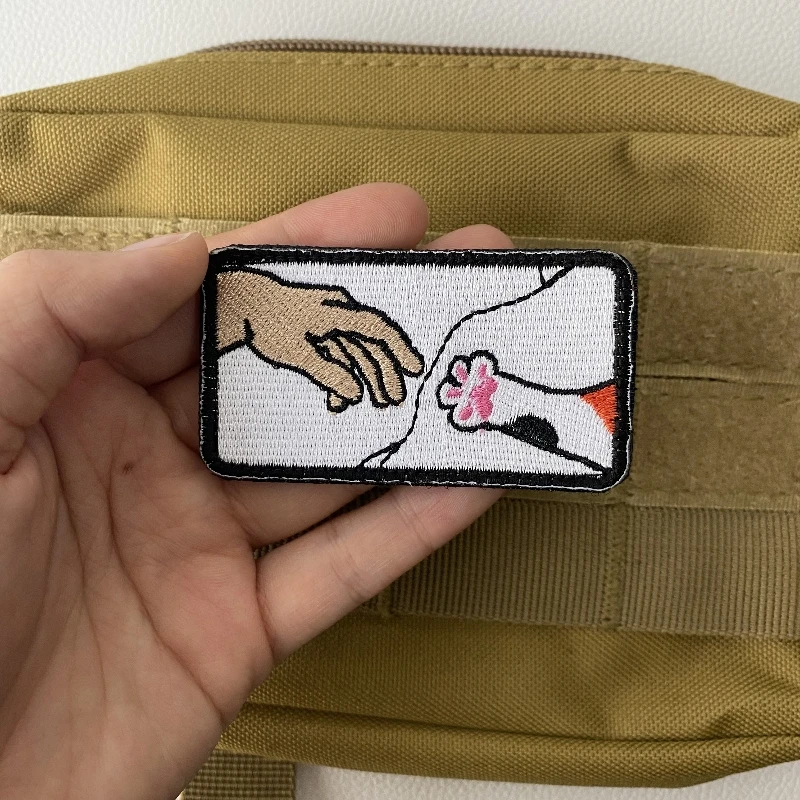 Parches divertidos de pato amarillo con gancho y bucle, insignia de moral de mano de gato divertida, pegatina táctica bordada, Mess with The Honk Get The Bonk - imagen 4