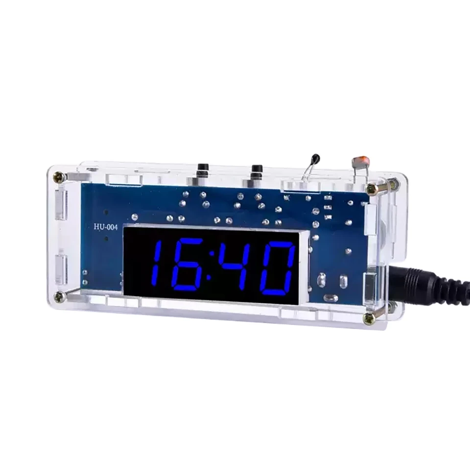 Kit de reloj Digital DIY, pantalla de fecha, semana, alarma de temperatura DS1302, proyecto de soldadura, práctica de aprendizaje, Kit electrónico Diy de soldadura - imagen 4
