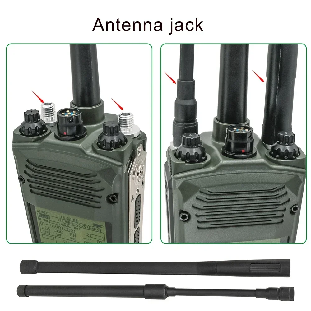 Caja de Radio Virtual militar táctica PRC 163 (sin función) para tácticos U94 6 Ptt y Baofeng UV5R para auriculares tácticos COMTAC - imagen 4