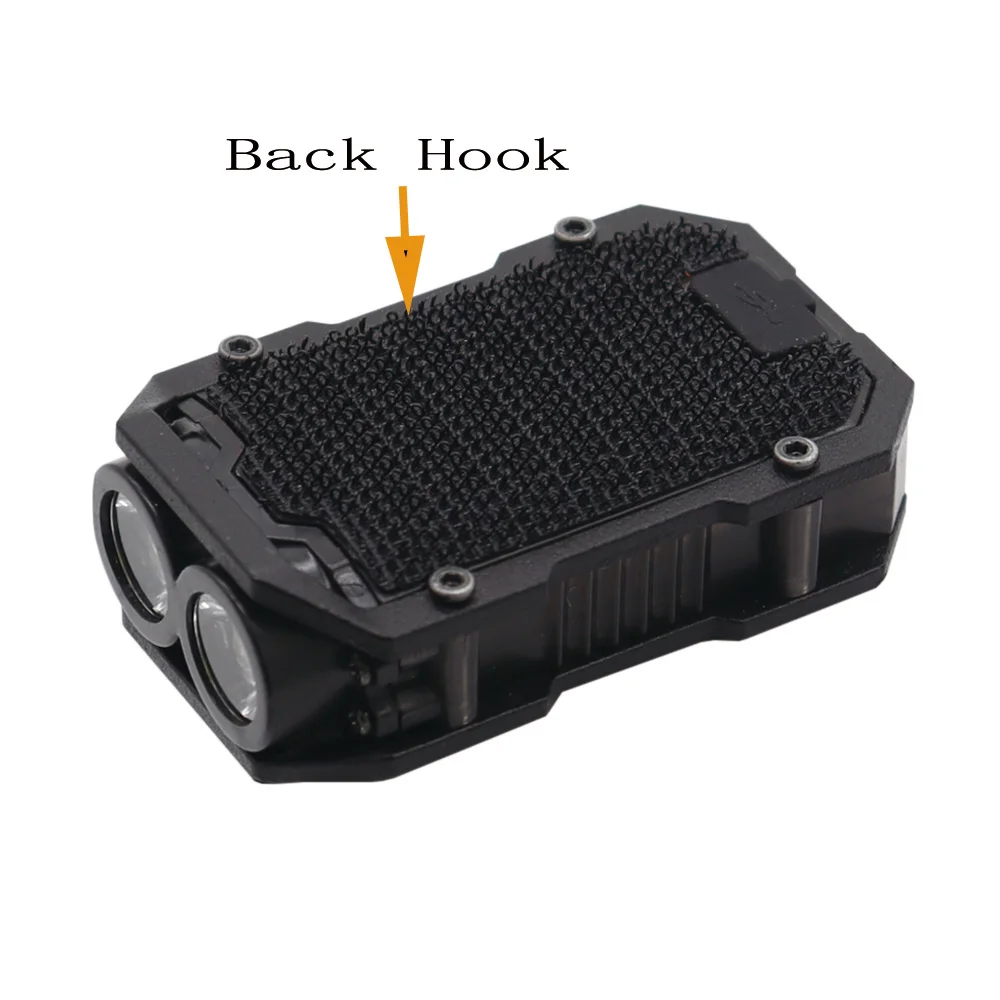 Casco táctico para exteriores con carga USB, luz intermitente de seguridad, luz de señal de supervivencia, lámpara impermeable para caza, senderismo y ciclismo - imagen 3