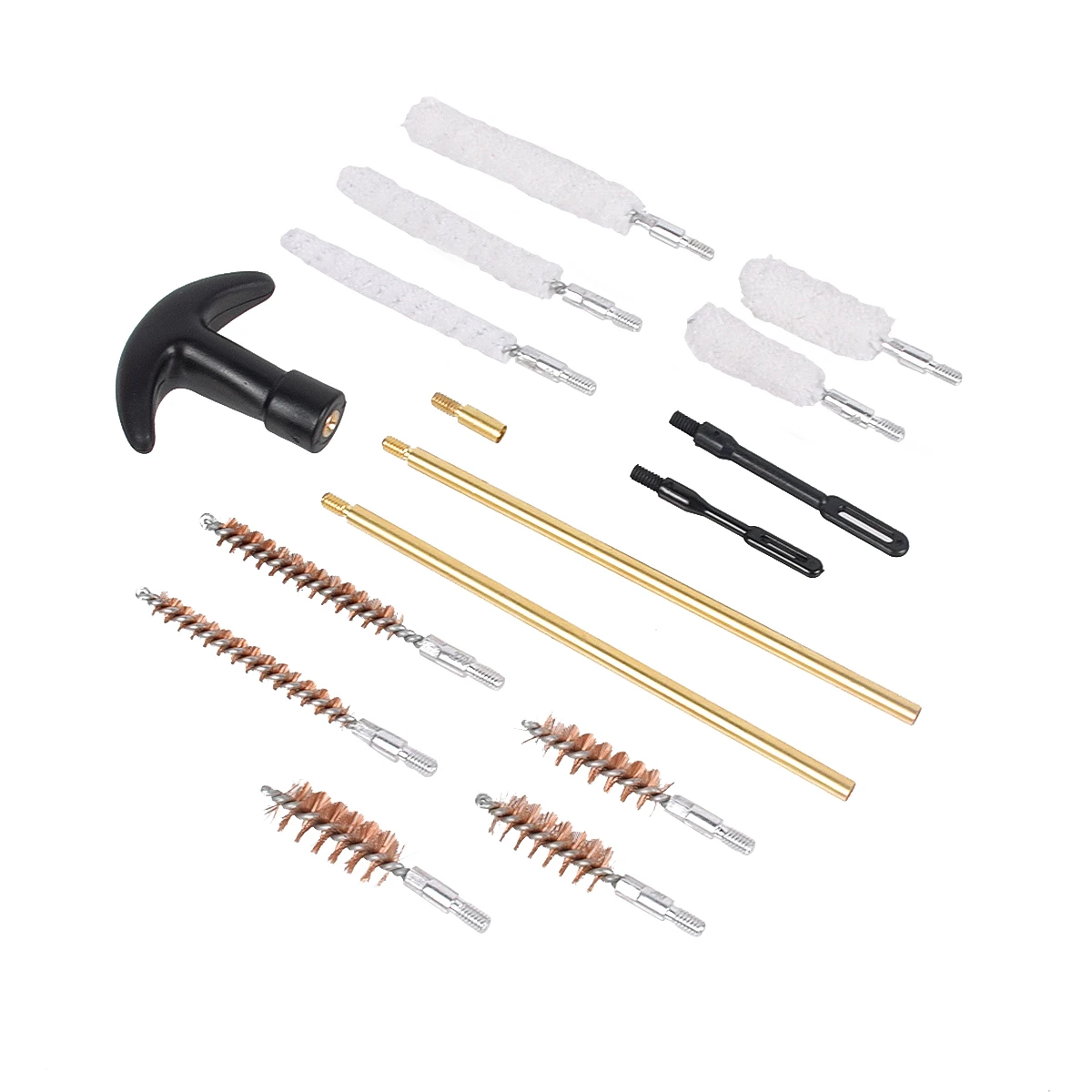 Kit de limpieza de pistola profesional Universal táctico, 16 Uds., juego de cepillos de pistola para accesorios de limpieza de calibre.22.38 9mm.40.45 - imagen 4