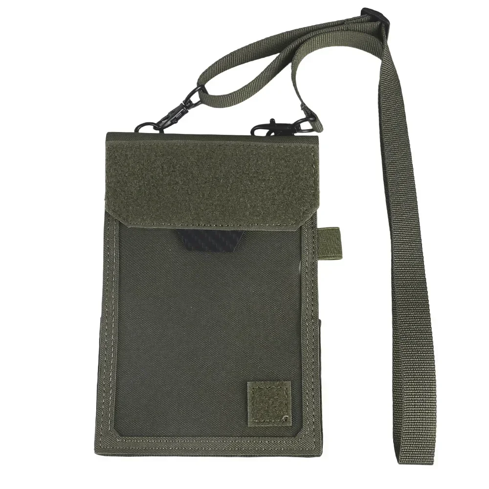 Estuche táctico para tarjetas de identificación, cordón para el cuello, organizador de tarjetas de crédito, cordón ajustable para el cuello, bolsa de almacenamiento de documentos credenciales - imagen 3