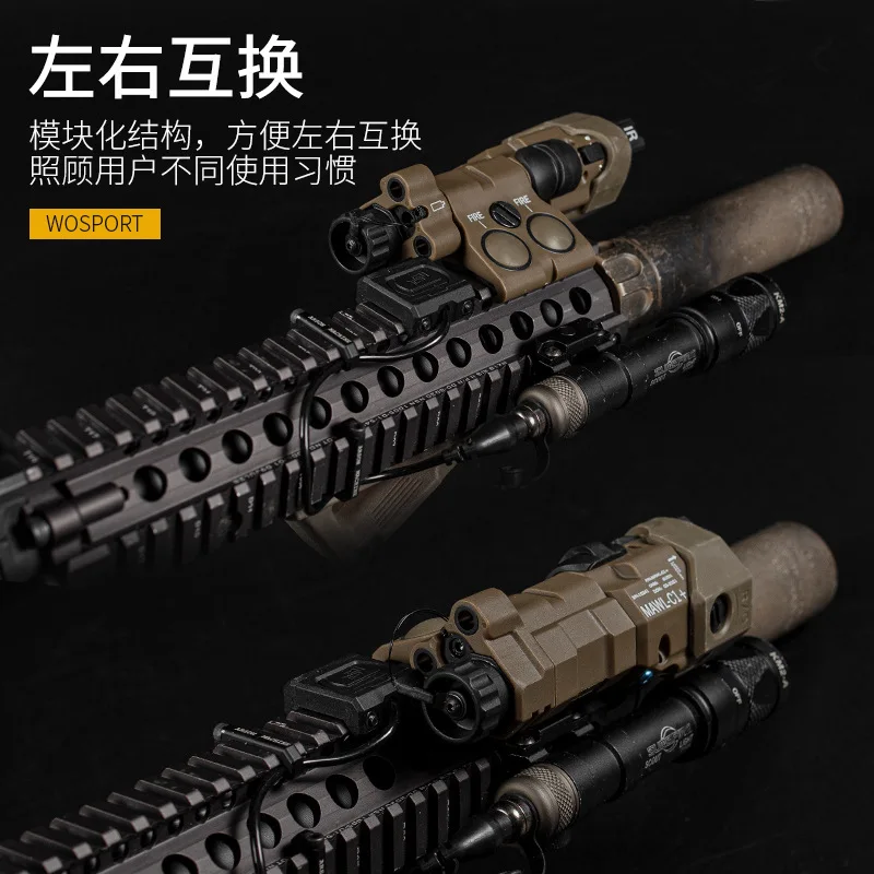 Caja de batería lateral de intercambio rápido para NAWL-C1+ con montaje en riel, accesorio táctico de nailon para Airsoft - imagen 4