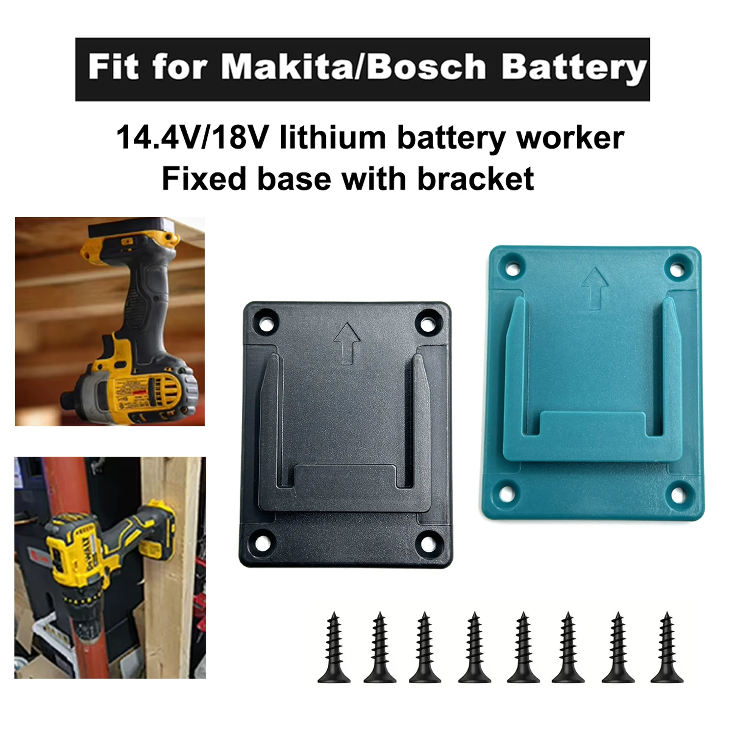 5 uds para Makita 18V para Bosch 18V soporte de herramientas de batería de iones de litio soporte de herramientas de taladro soporte de almacenamiento de montaje de herramientas de montaje en pared - imagen 4