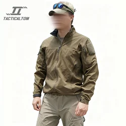 Chaqueta elástica de nailon de cuatro caras resistente al viento y transpirable