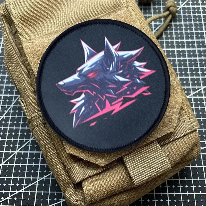 Parche táctico de lobo con gancho y bucle, insignia de moral, parches de brazalete militar para ropa, mochila, pegatinas, apliques para casco - imagen 3