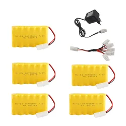 Batería Ni-Cd recargable para telemandos RC y cargador compatible