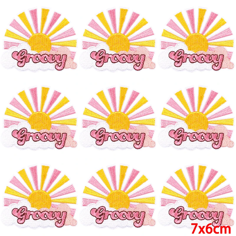 Parche adhesivo bordado girasol pack 10 unidades - imagen 5