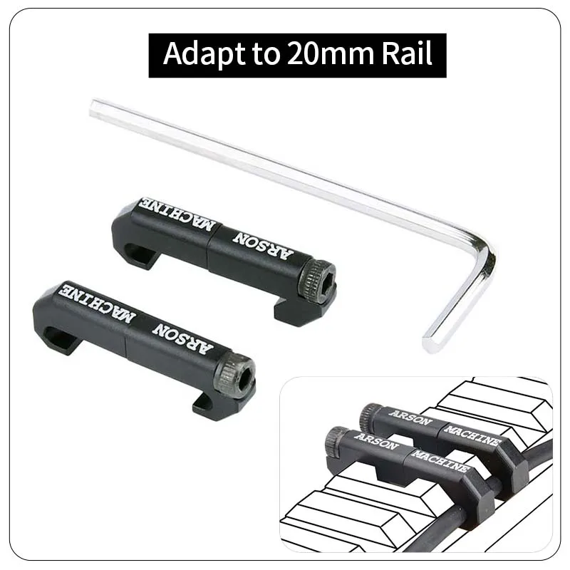 Airsoft-sistema Picatinny WireGuide CNC, gestión de cables de M-LOK, máquina táctica SF M600 M300, interruptor de linterna, cabina - imagen 3