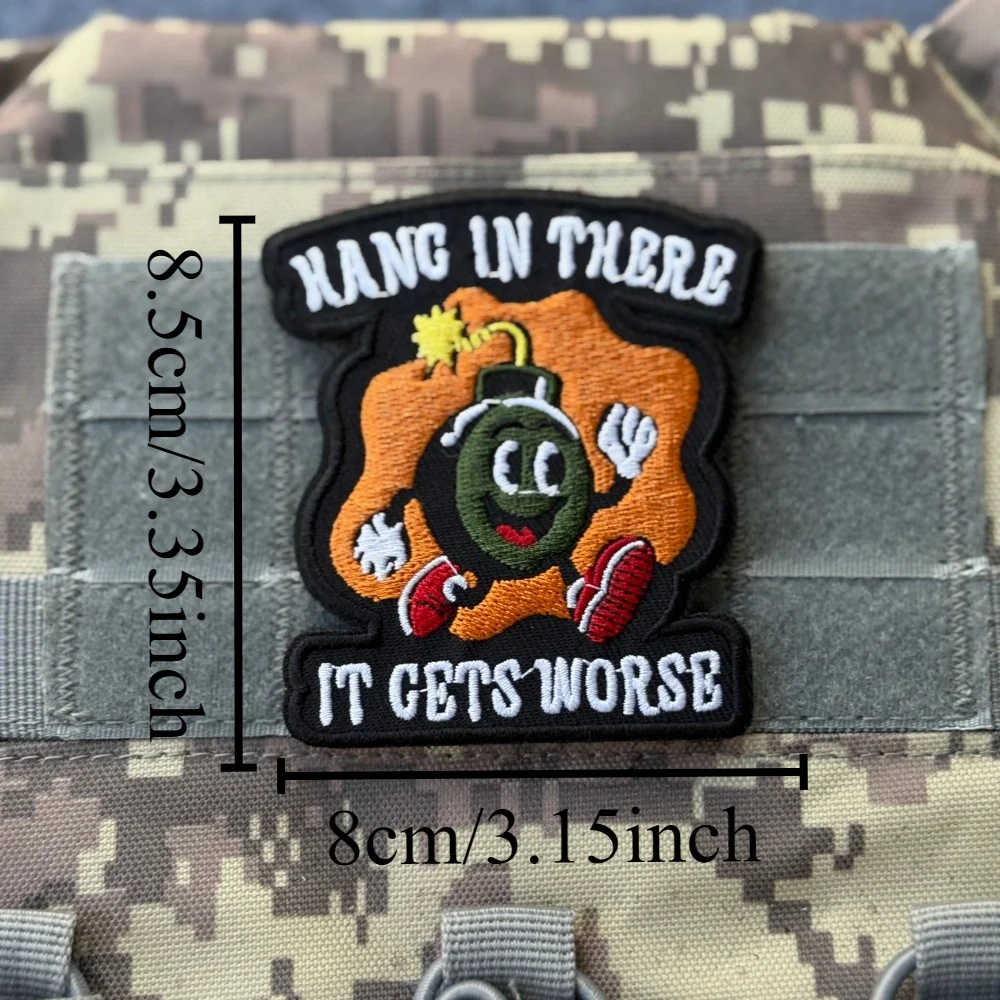 Parche de Patrulla de Ardillas, Insignia Táctica de Morale de Zarigüeya, Parches Bordados con Gancho y Bucle para Ropa, Adhesivo para Equipo Militar - imagen 3