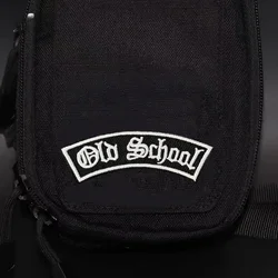 Parche "Old School", insignia de moral militar, gancho bordado y bucle, mochila, ropa, accesorios decorativos, pegatina, brazalete