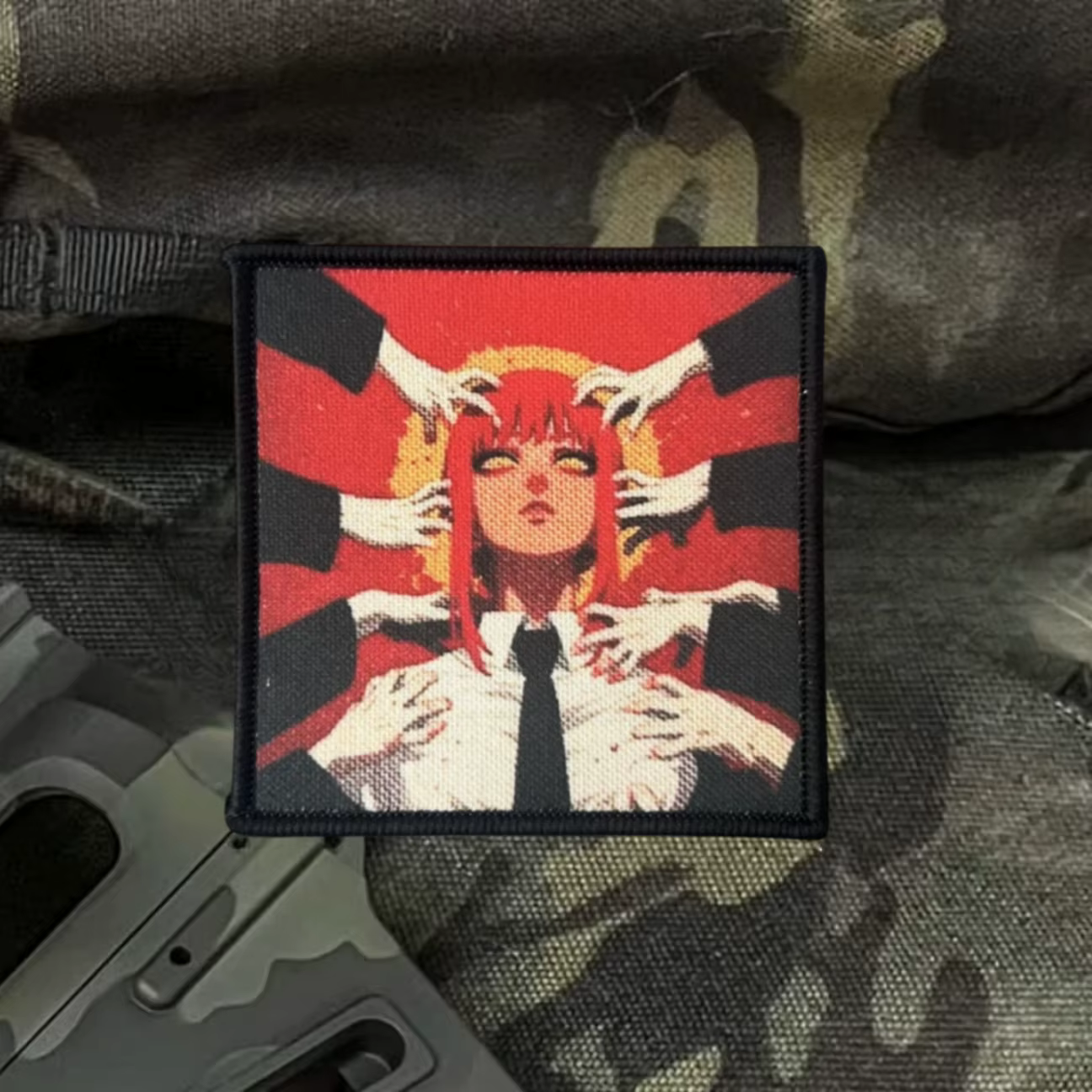 Parche táctico anime chica moral, bordado impreso para ropa y mochila - imagen 4