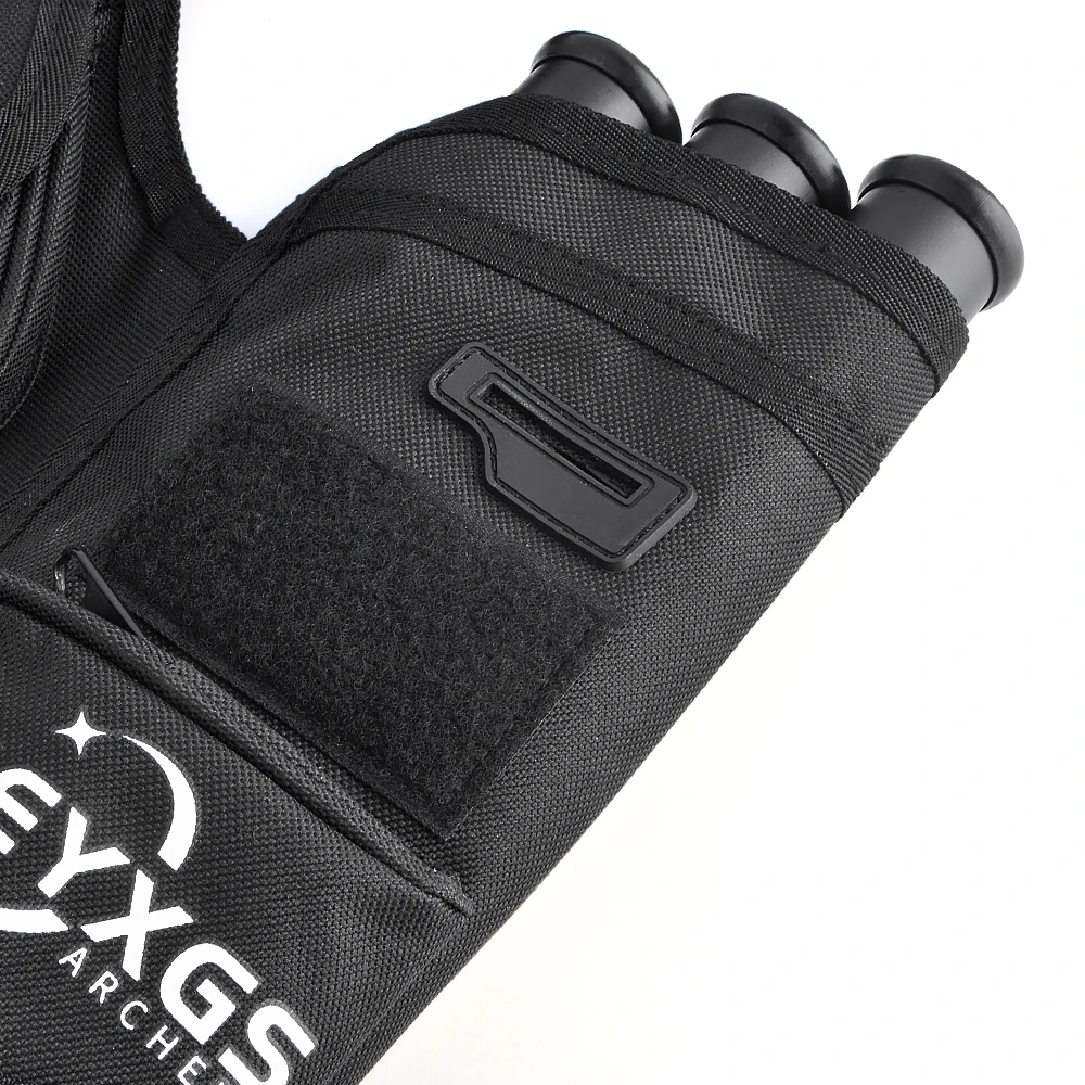 3 tubos flecha aljaba cintura colgar flecha caso portátil tela Oxford cinturón ajustable arco caza tiro con arco entrenamiento práctica de objetivo - imagen 4
