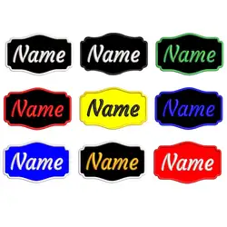 Parche bordado de nombre personalizado con gancho para planchar