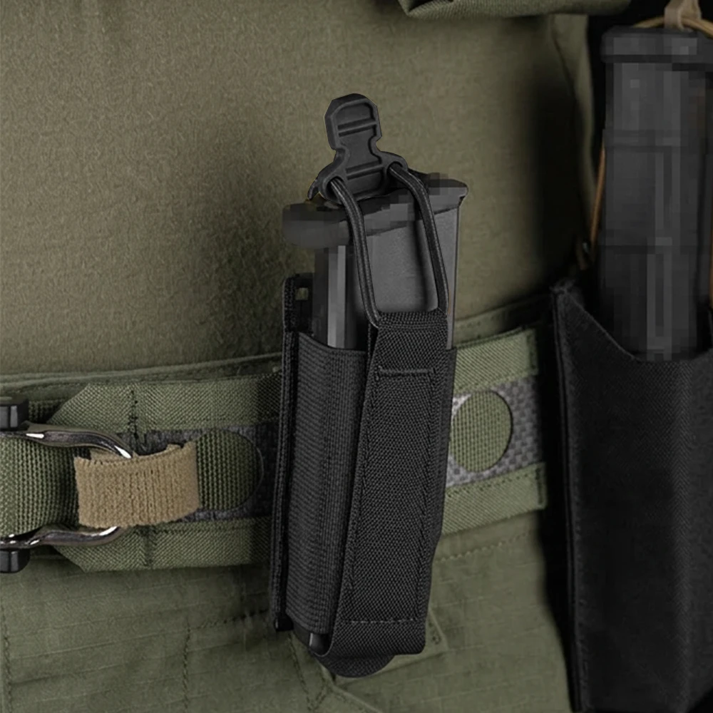 Funda táctica individual porta cargadores pistola 9 mm elástica - imagen 5