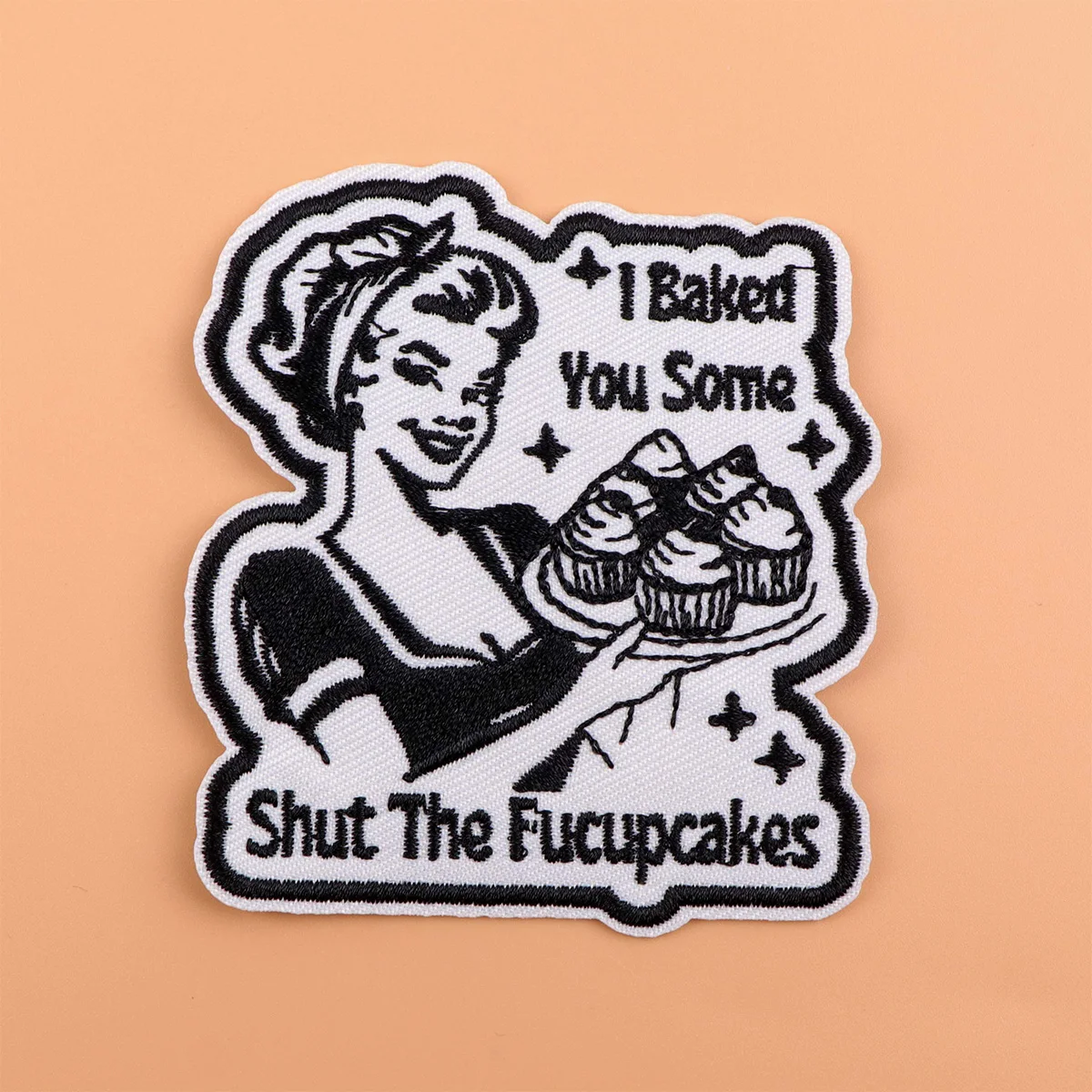 Parche bordado de pasteles, citas divertidas, parches para planchar para ropa, parches termoadhesivos para ropa, insignias para coser DIY - imagen 3