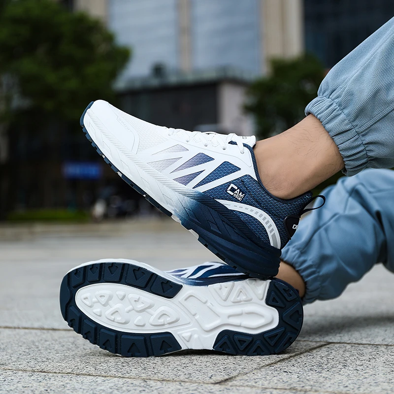 CAMSSOO-Zapatillas de senderismo para hombre y mujer, calzado ligero y transpirable para correr, todoterreno, escalada, amortiguación antideslizante, 2024 - imagen 5