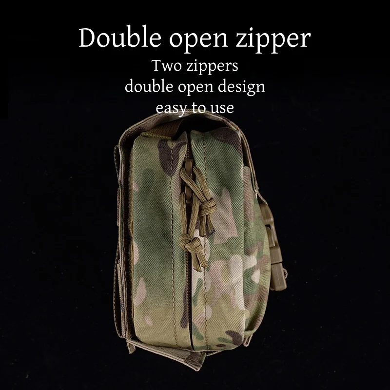 Botiquín de primeros auxilios portátil, botiquín de primeros auxilios para senderismo, sistema MOLLE, tipo bloqueo - imagen 3