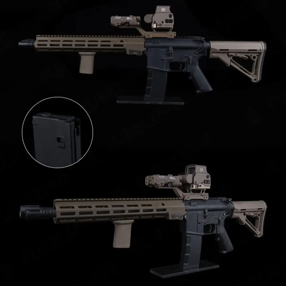 Soporte de exhibición AR (modelo GBB) con liberación a presión y almohadillas antideslizantes Base vidrio para estante Rifle M4/AR15, accesorios caza Airsoft - imagen 5