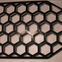 Placa insertable SAPI corte hexagonal ligera transpirable fresca