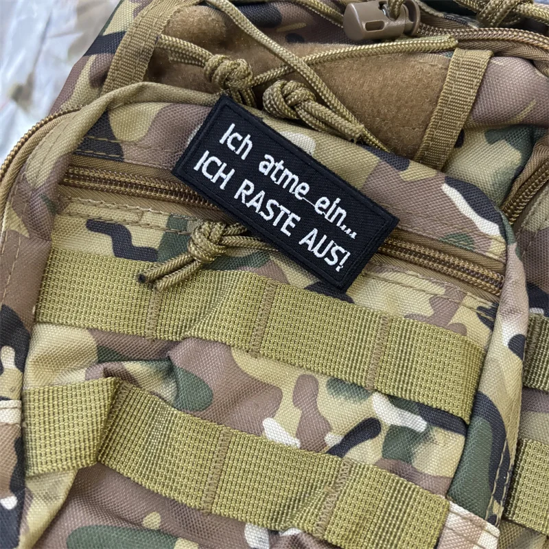 Parche bordado táctico para ropa, insignia de moral, gancho, parches militares, pegatinas para mochila - imagen 2