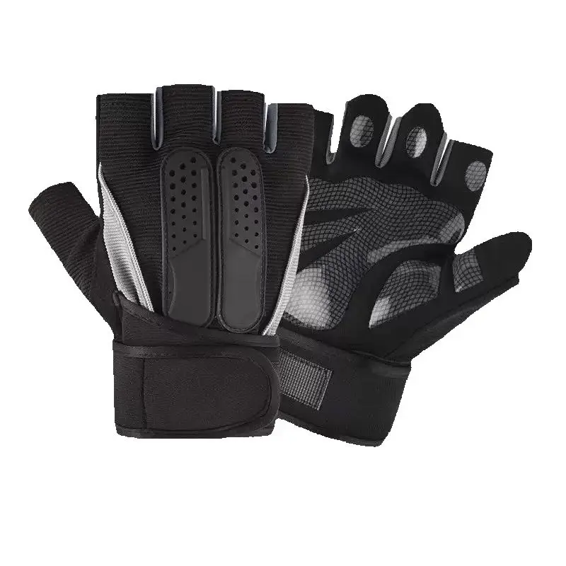 Para hombres y mujeres: guantes de fitness con soporte para muñeca, antivibración para levantamiento de pesas, entrenamiento, ciclismo, táctico y escalada - imagen 2