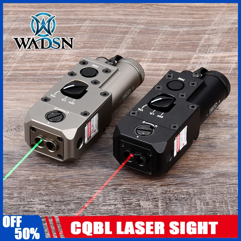 WADSN CQBL-1 mira láser roja verde azul IR láser METAL MINI caza mira láser CQBL indicador de mira con interruptor y montaje de Base