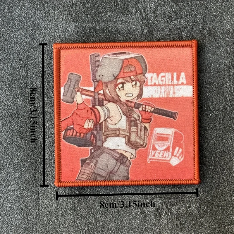 Parche en ropa insignia de moral impreso gancho bucle táctico militar Anime chica parches mochila pegatinas - imagen 4
