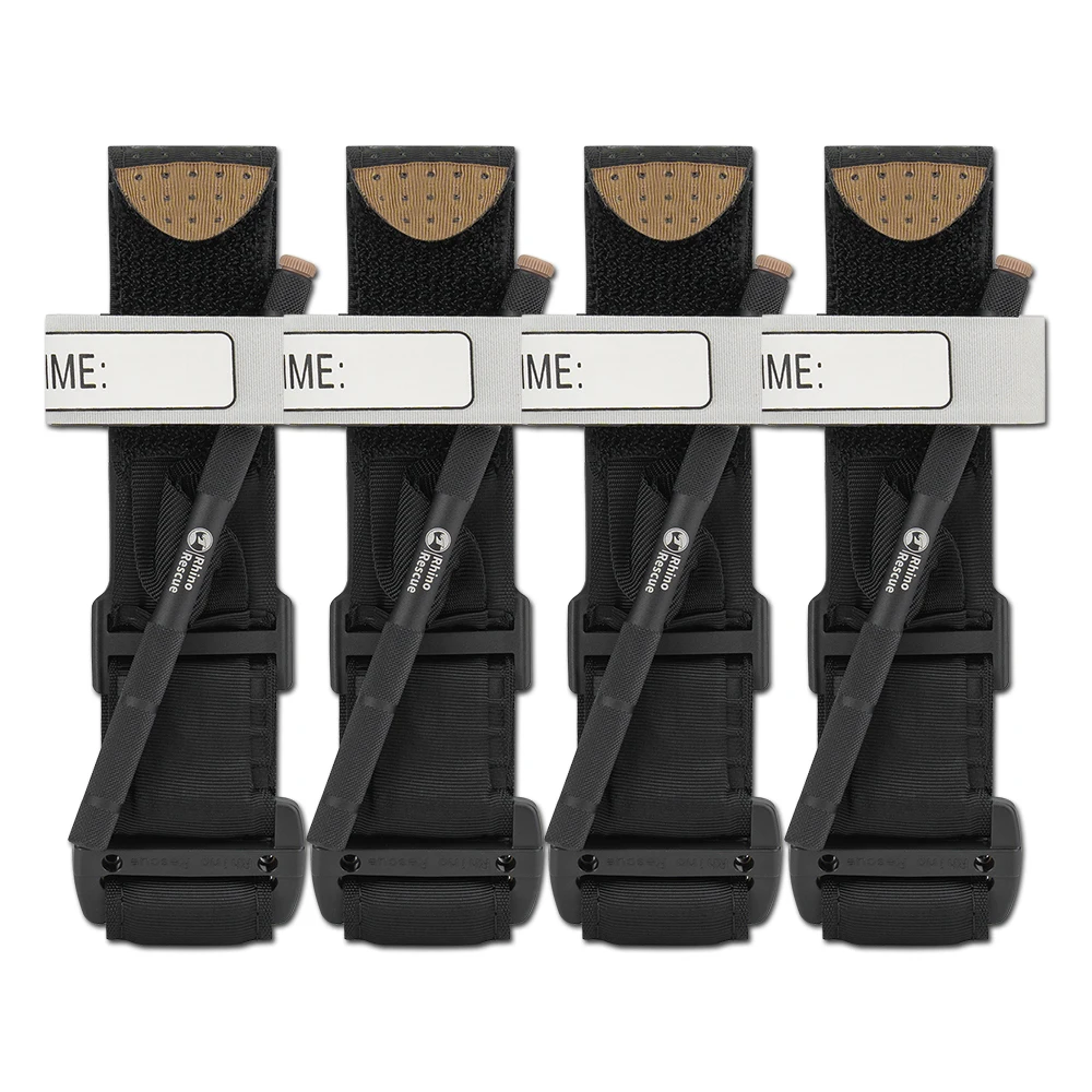 Torniquete de metal, 3 x 95 cm, torniquete de metal, correa de emergencia médica giratoria de combate táctico de rescate Rhino, equipo IFAK para traumatismos - imagen 2