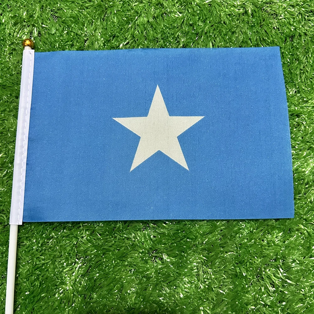 Bandera Somalia con mástil – Ondeante para exterior y decoración - imagen 4