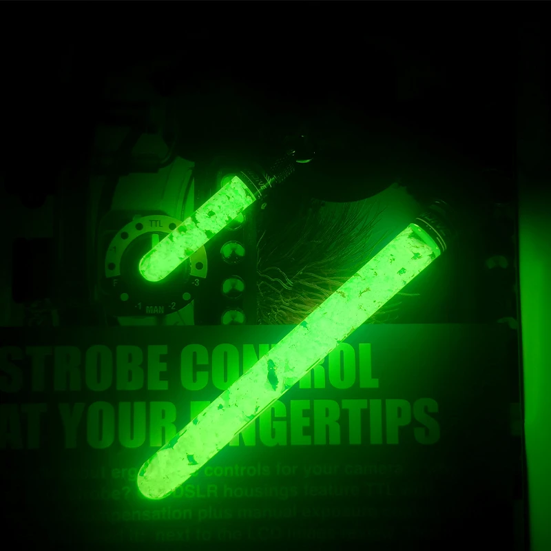 Varilla de señal luminosa para buceo que brilla en la oscuridad, palo de recirculación de alto brillo, colgante para mochila BCD, accesorio decorativo para equipo de buceo - imagen 3
