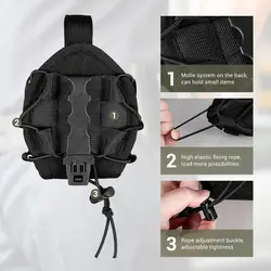 Bolsa para esposas táctica individual/doble, conjunto de fundas Molle de liberación rápida, cinturón de trabajo con funda para esposas estándar/doblado/encinado
