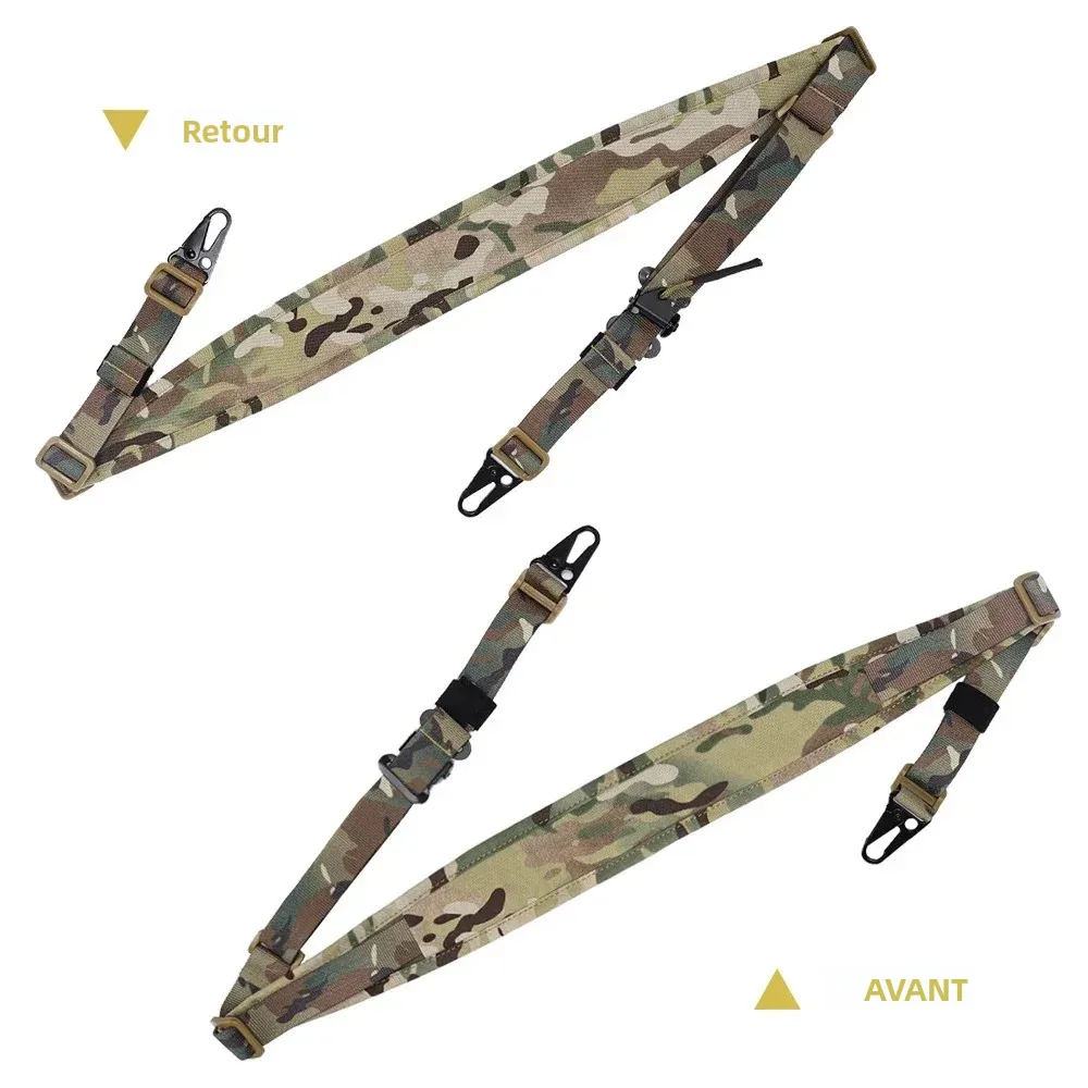 SINAIRSOFT – écharpe tactique pour fusil de chasse, amovible, rembourrée à 2 points, équipement de tir modulaire de Combat, sangle, accessoires Airsoft - imagen 3