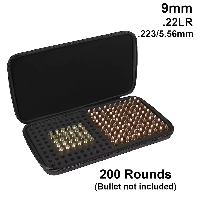Caja municiones 9mm .22LR .223/5.56mm resistente para tiro - imagen 2
