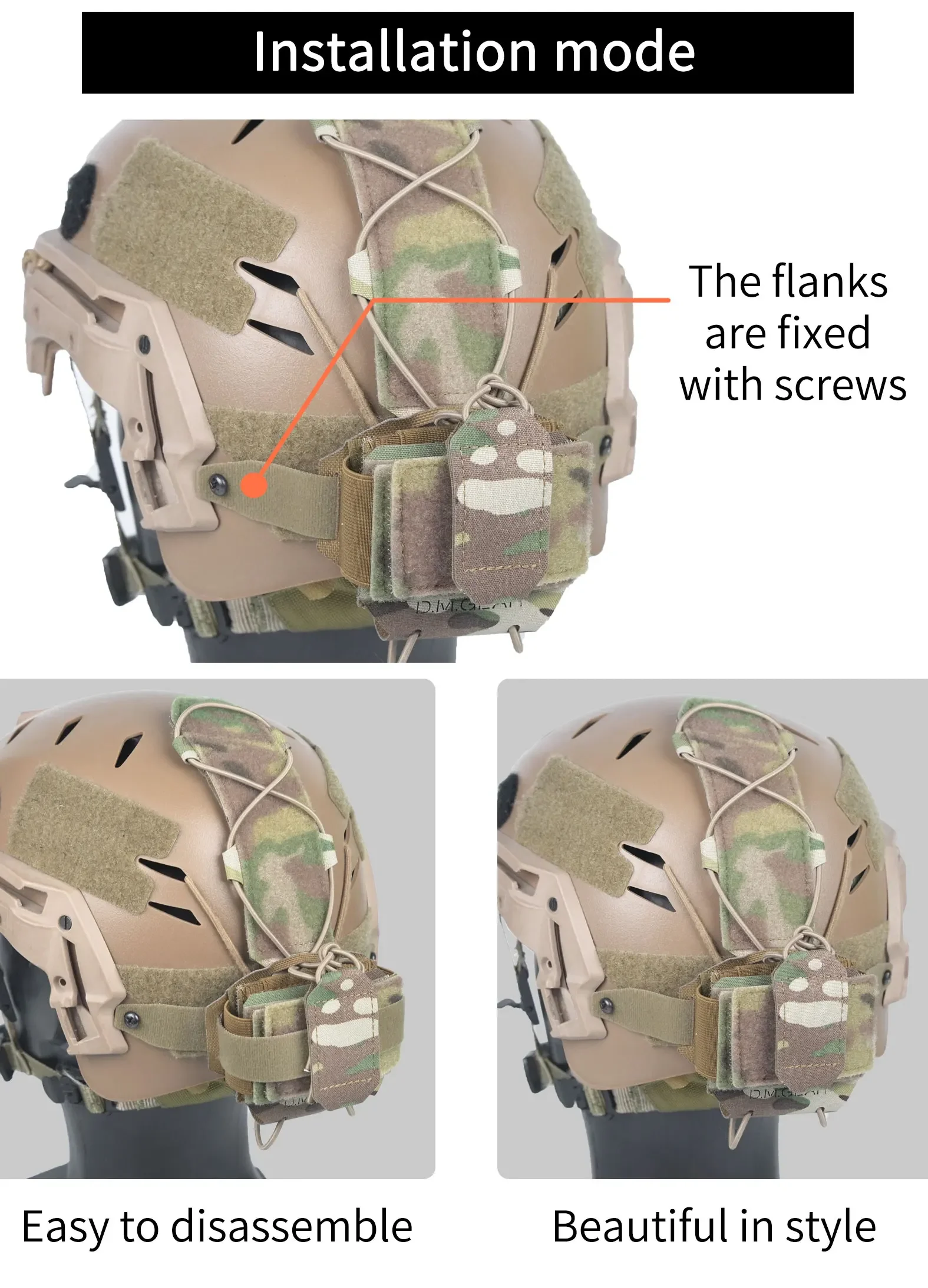 DMgear-Bolsa de batería para casco táctico, bolsa de contrapeso, MK1, MK2, bolsa de equilibrio, accesorios para juegos de guerra al aire libre, engranaje Aisorft - imagen 2