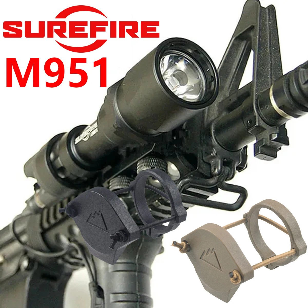 Surefire M951 M952 M952V IR LED linterna blanca M600 M300 luz exploradora de Metal táctica Airsoft Rifle linterna caza riel de 20mm - imagen 2