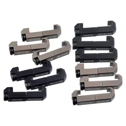 3 unids/set organizador de abrazadera de Cable táctico linterna bloqueo de Cable MLOK interruptor de presión ranura gestión de cables equipo de caza sujeción segura